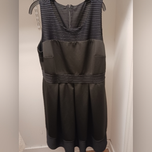 Black Knee Length A Line Lane Bryant Dress - Picture 1 of 4